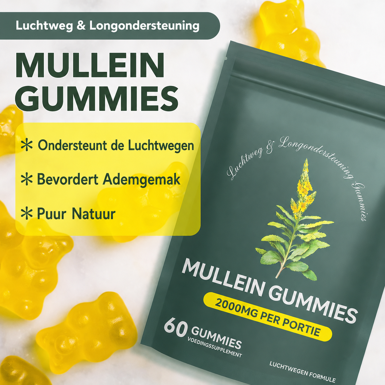 Mullein Gummies — Ondersteun Je Longen Van Binnenuit
