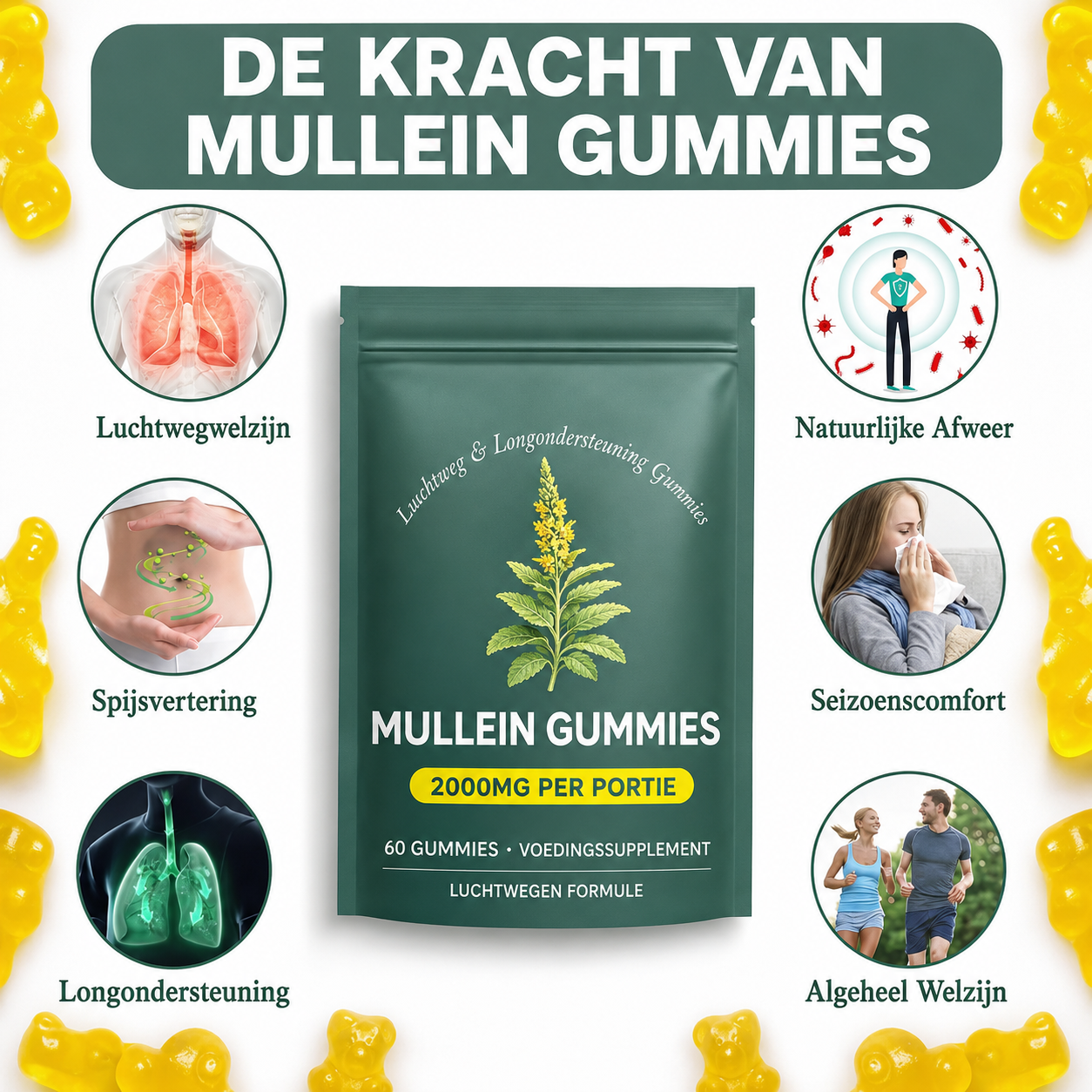 Mullein Gummies — Ondersteun Je Longen Van Binnenuit