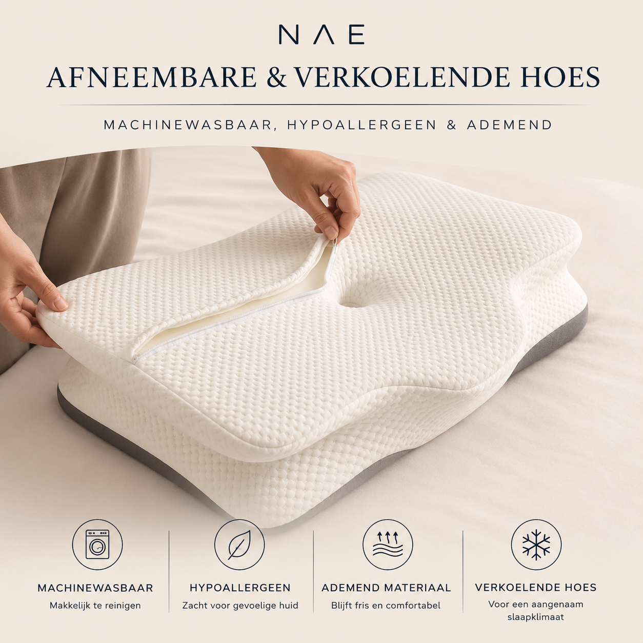 NAE Recovery Pillow – Ergonomisch Slaapkussen voor Nek & Schouders
