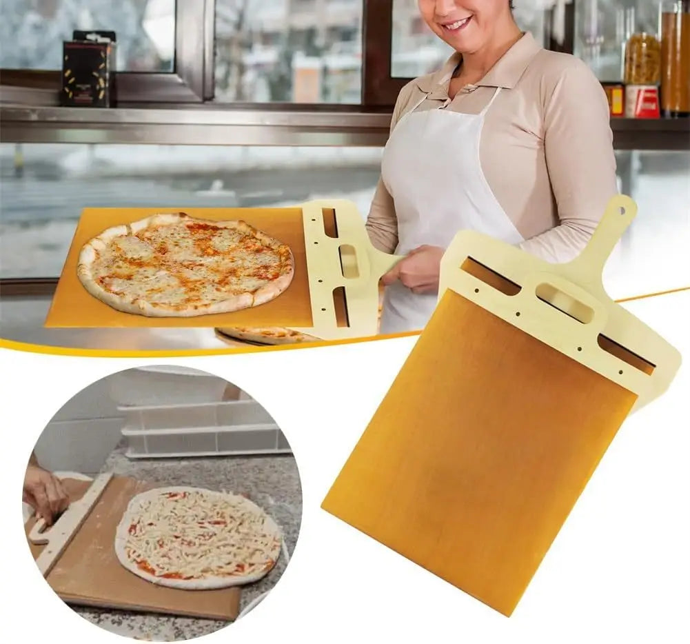 GourmetGlide | Pizzaschep met antiaanbaklaag voor professionele bakresultaten